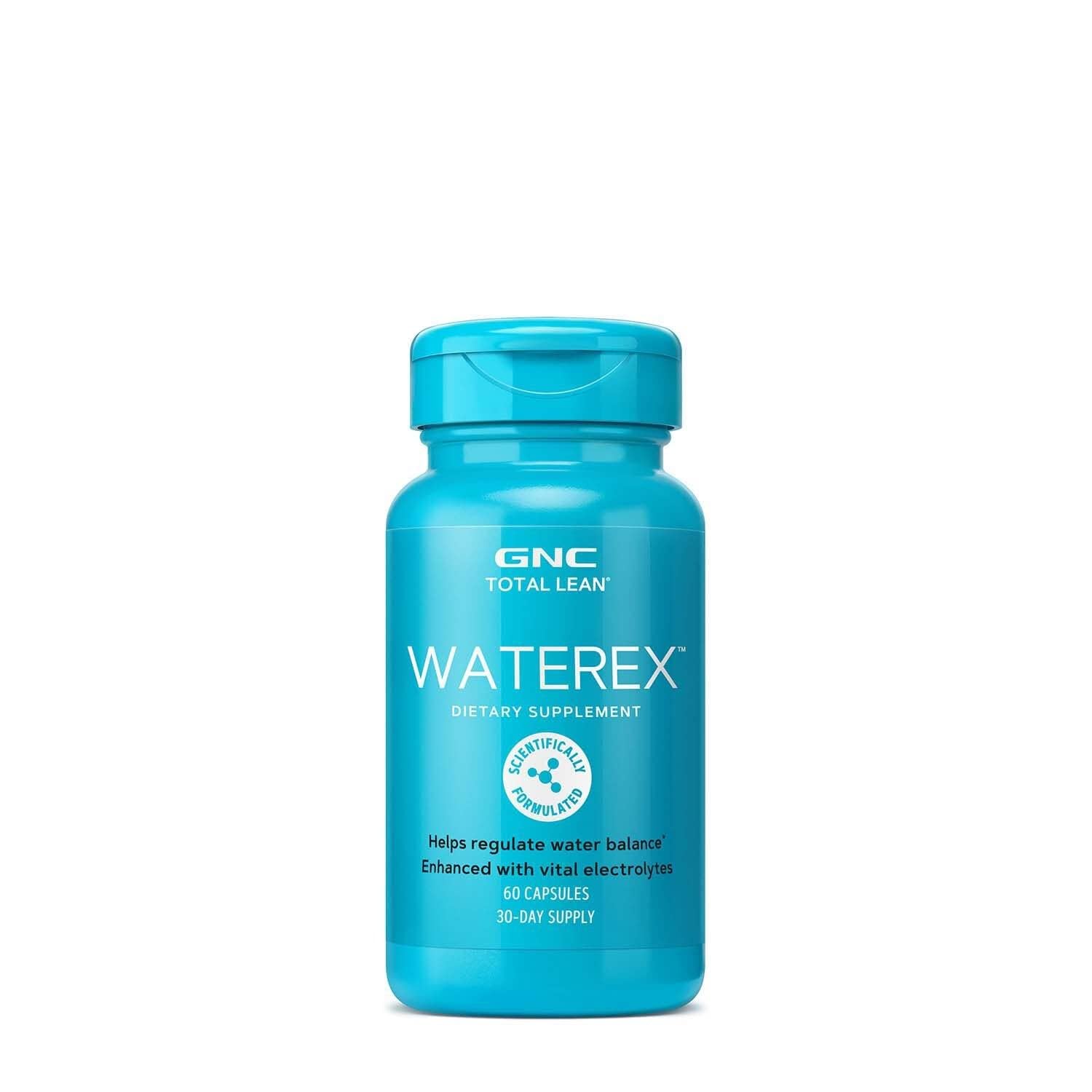 GNC Total Lean Waterex, Helps Regulate Water Balance, Enhanced with Vital Electrolytes, 60 Capsules GNC buy supplements canada