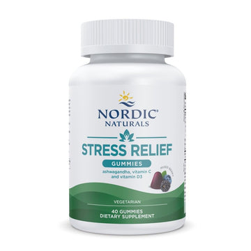 Nordic Naturals Stress Relief Gummies, Mixed Berry, 40 Gummy Supplements, Supports Daily Mood and Immune System Health, Non-GMO, Vegetarian, 20 Servings Nordic Naturals buy supplements canada