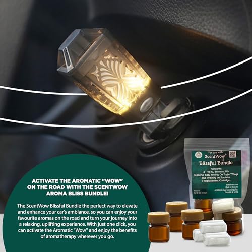 ScentWow® Aromatherapy Car Diffuser Refill Essential Oil Bundle with Three Refill Pads and 10ml Bottles Belle Aroma buy supplements canada