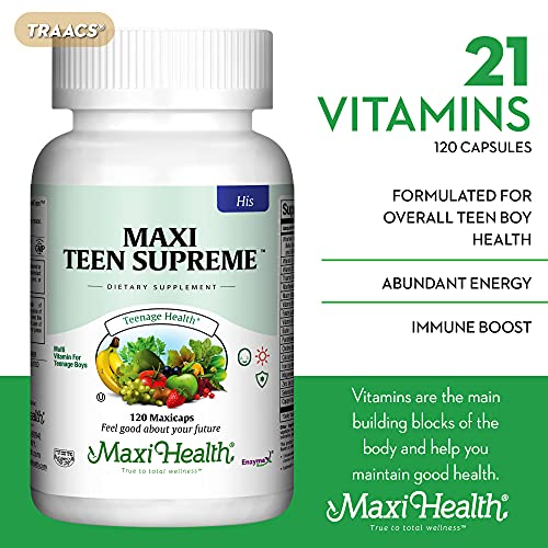 Maxi Health Teen Supreme HIS Vitamins for Teen Boys (120) - Teen Multivitamin for Young Maxi Health buy supplements canada