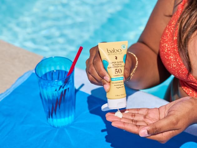 Babo Botanicals Sheer Mineral Sunscreen Lotion SPF 50 with 100% Mineral Active Ingredients for Babies, Kids or Extra Sensitive Skin, Lightweight Babo Botanicals buy supplements canada