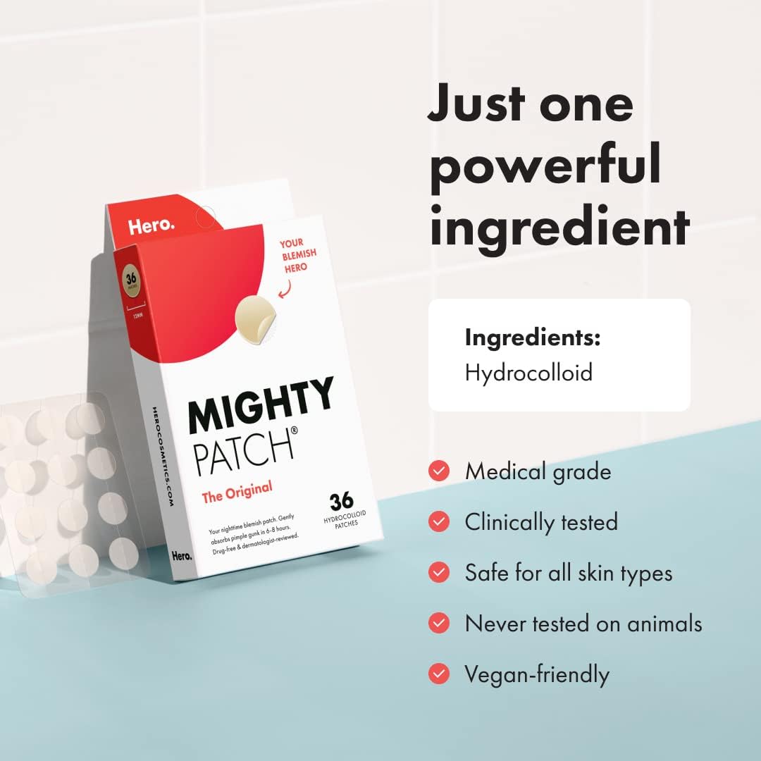 Mighty Patch Original from Hero Cosmetics - Hydrocolloid Acne Pimple Mighty Patch buy supplements canada