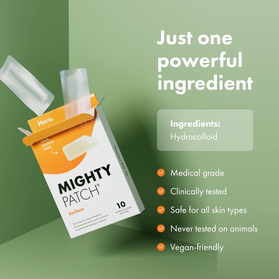 Mighty Patch™ Surface patch from Hero Cosmetics - Hydrocolloid Spot Patch for Body Mighty Patch buy supplements canada