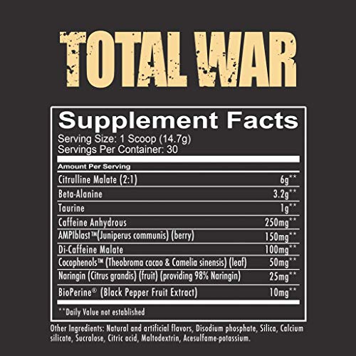 REDCON1 Total War Preworkout - Contains 320mg of Caffeine from Green Tea, Juniper REDCON1 buy supplements canada