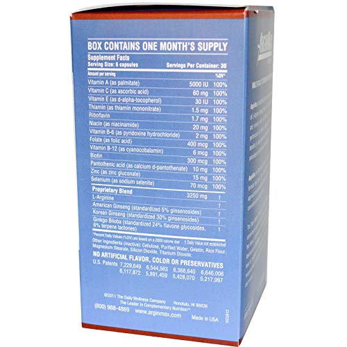 ArginMax L Arginine Nitric Oxide Supplement for Men - Oxygen & Blood Flow Support ArginMax buy supplements canada