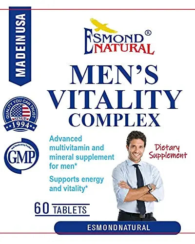 Esmond Natural: Men's Vitality Complex (Advanced Multivitamin and Mineral Supplement for Men. Supports Energy and Vitality) Esmond Natural buy supplements canada