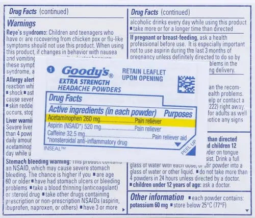 Goody's Extra Strength Powders | Fast Pain Relief | Aspirin & Caffeine | 24 Count Goody's buy supplements canada