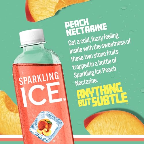 Sparkling Ice, Peach Nectarine Sparkling Water, Zero Sugar Flavored Water, with Vitamins Sparkling ICE buy supplements canada