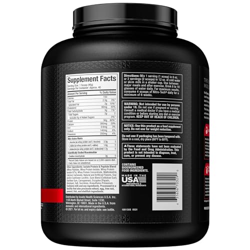 MuscleTech Whey Protein Powder | MuscleTech Nitro-Tech | Isolate & Peptides MuscleTech buy supplements canada