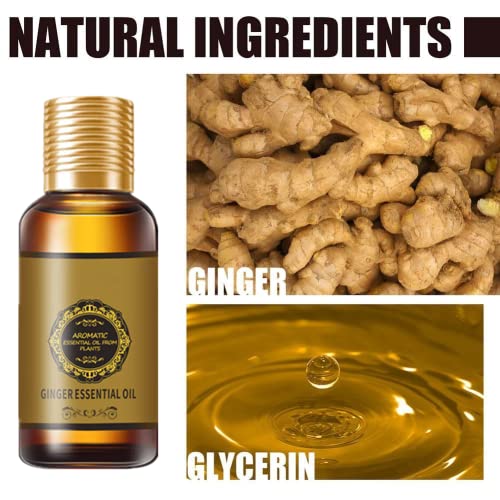 (2pc 60ml) Belly Drainage Ginger Oil, Slimming Tummy Ginger Oil, Ginger Oil Drainage Massage YG LianKai buy supplements canada