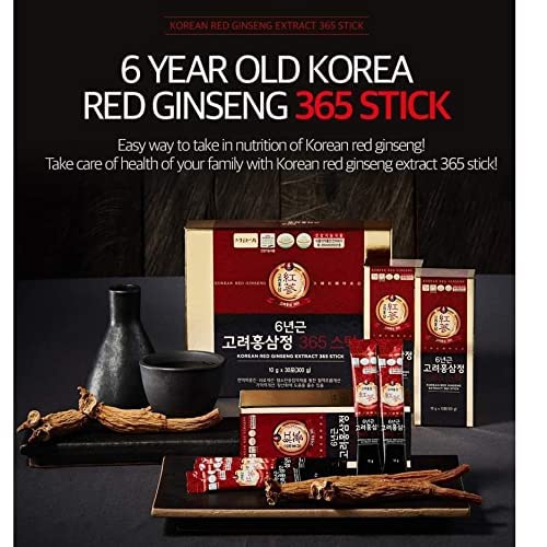 6 Years Red Ginseng 365 Stick Korea ginseng buy supplements canada