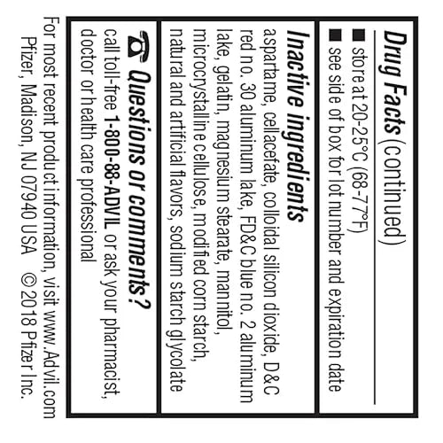 Advil Junior Strength Chewable Ibuprofen Pain Reliever and Fever Reducer, Children's Ibuprofen for Pain Relief, Grape - 24 Tablets (Pack of 3) Advil buy supplements canada