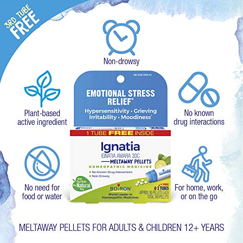 Boiron Ignatia Amara 30C Homeopathic Medicine for Relief from Emotional Stress, Hypersensitivity Boiron buy supplements canada