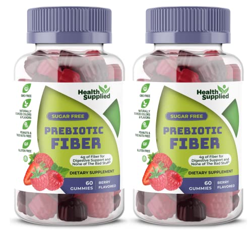 Fiber Prebiotic Gummies Sugar Free, Keto Friendly 2 Pack | Gut Cleansing, Digestive Health Health Supplied buy supplements canada