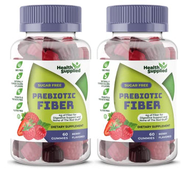 Fiber Prebiotic Gummies Sugar Free, Keto Friendly 2 Pack | Gut Cleansing, Digestive Health Health Supplied buy supplements canada