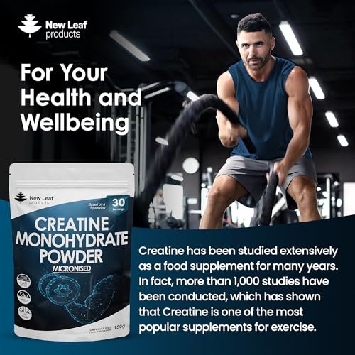 Creatine Monohydrate Powder 100% Pure Micronized Creatine - 150g Increased Absorption NEW LEAF PRODUCTS buy supplements canada
