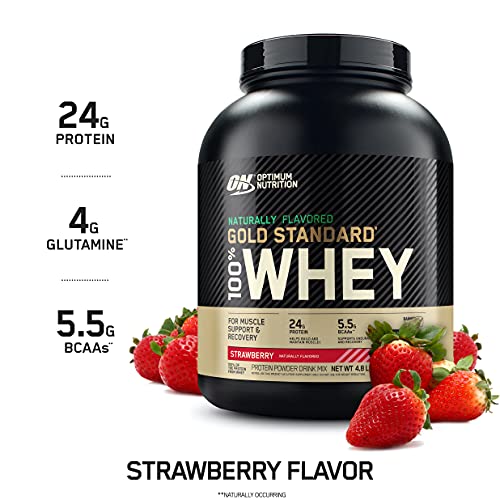 Optimum Nutrition Gold Standard 100% Whey Protein Powder, Naturally Flavored Strawberry Optimum Nutrition buy supplements canada