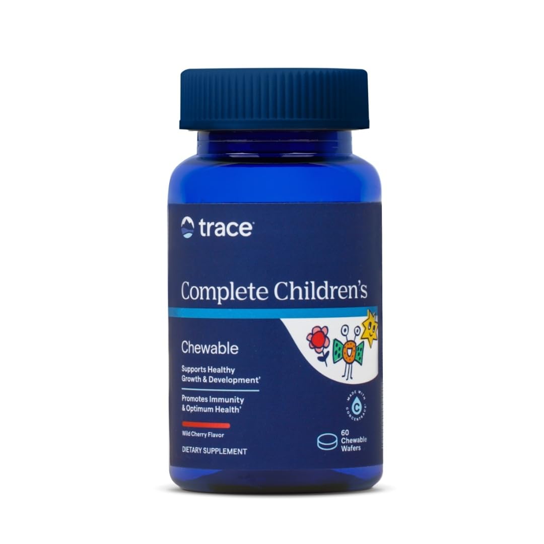 Trace Minerals Complete Children's Chewable - Gluten-Free Multivitamin for Kids - Chewable Multivitamin Supplement to Support Health & Development - 60 Chewable Wafers (30 Servings) Trace Minerals buy supplements canada