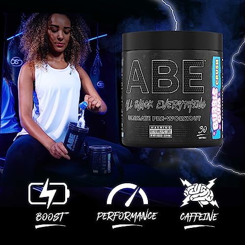 ABE All Black Everything Pre Workout Energy, Increase Physical Performance with Citrulline Applied Nutrition buy supplements canada