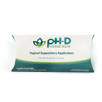 pH-D Feminine Health - Vaginal Suppository Applicators, Ideal for Boric Acid Suppositories, Reusable, Fits Most Vaginal Suppositories, Made in The USA - 5 Count… pH-D Feminine Health Support buy supplements canada