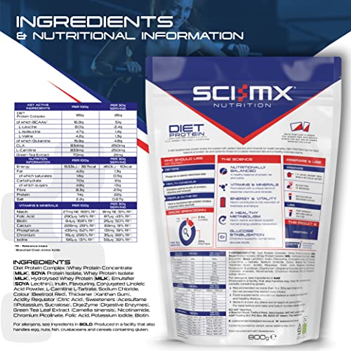 SCI-MX Diet Protein, High Protein, Low Sugar, Low Fat Lean Protein Formula Powder with Added CLA SCI-MX buy supplements canada
