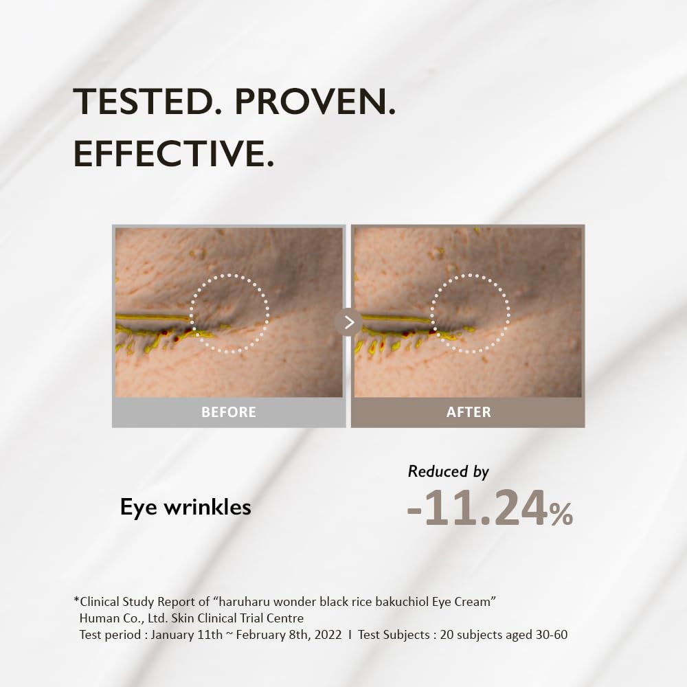 Haruharu Wonder Black Rice Bakuchiol Eye Cream 0.67 fl.oz / 20ml | Anti-Aging, Wrinkle Care, Natural Retinol Alternative HARUHARU buy supplements canada