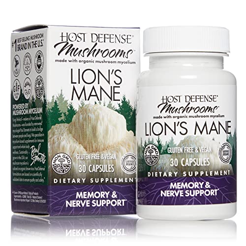 Host Defense, Lion's Mane Capsules, Promotes Mental Clarity, Focus and Memory Host Defense buy supplements canada