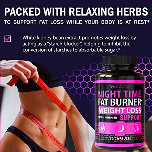 (2 Pack) Night Time Weight Loss Pills for Women Belly Fat Burner for Women NuttraFaza INC buy supplements canada