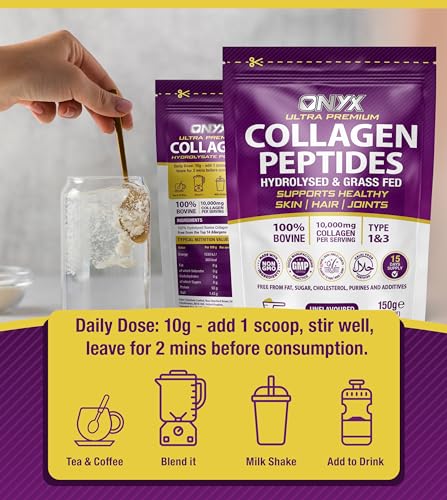 Premium Collagen Powder (Type I, III) Hydrolysed Bovine Collagen Peptides Powder - Halal Certified ONYX INGREDIENTS 101 buy supplements canada