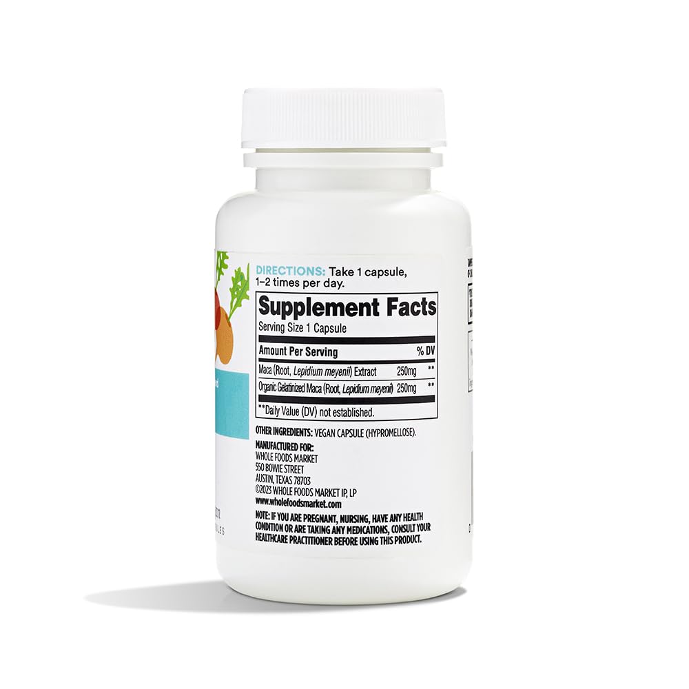 365 by Whole Foods Market, Maca Standardized + Full Spectrum Blend, Libido Support, Vegan Capsules, 60 Count 365 by Whole Foods Market buy supplements canada