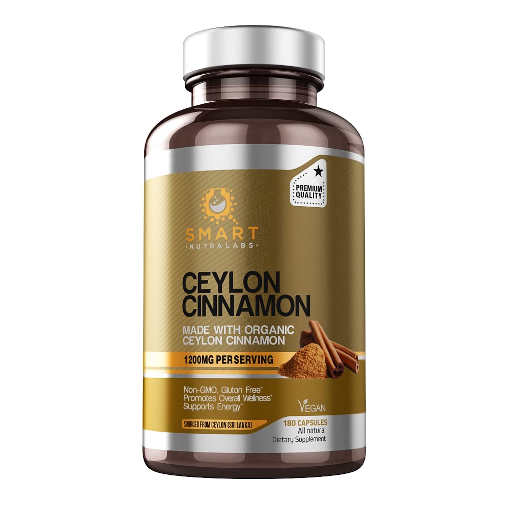 SMART NUTRA LABS Organic Ceylon Cinnamon Supplement 1200mg per SMART NUTRA LABS buy supplements canada
