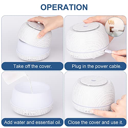 SEEDSEEL 300ML Essential Oil Diffuser, Remote Control Cool Mist Air Aromatherapy Diffuser SEEDSEEL buy supplements canada