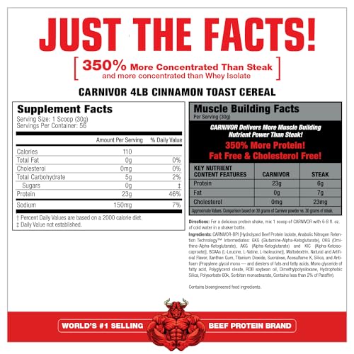 MuscleMeds Carnivor Beef Protein Isolate, 0 Lactose, 0 Sugar, 0 Fat, 0 Cholesterol MuscleMeds buy supplements canada