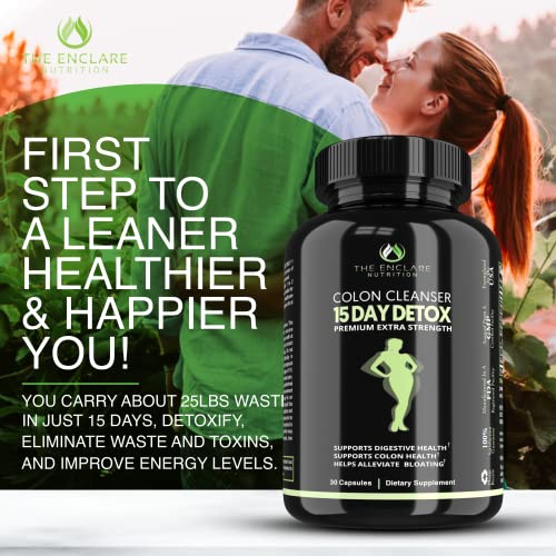 Colon Cleanser Detox. Premium 15 Day Fast-Acting Detox Cleanse Diet Pills, Probiotic THE ENCLARE NUTRITION buy supplements canada