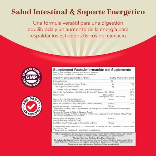 Gomitas ACV de Vinagre de Sidra de Manzana – Suplemento de Energético Natural con la Natures Craft buy supplements canada