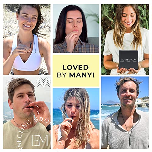 Mindful Breathing Necklace for Anxiety Stress Relief - Earth and Moon Stainless Steel Anxiety EARTH AND MOON buy supplements canada