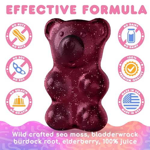 Biolore Sea Moss Gummies with Elderberry, Contains Irish Sea Moss, Organic Extract Biolore buy supplements canada