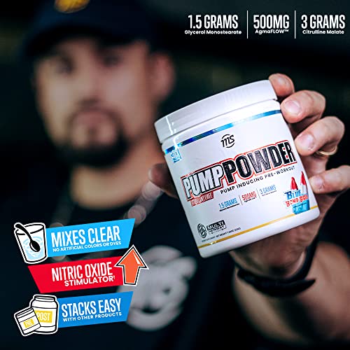 MAN Sports Pump Powder Blue Bombsicle - Stimulant Free Pre Workout Drink MAN Sports buy supplements canada