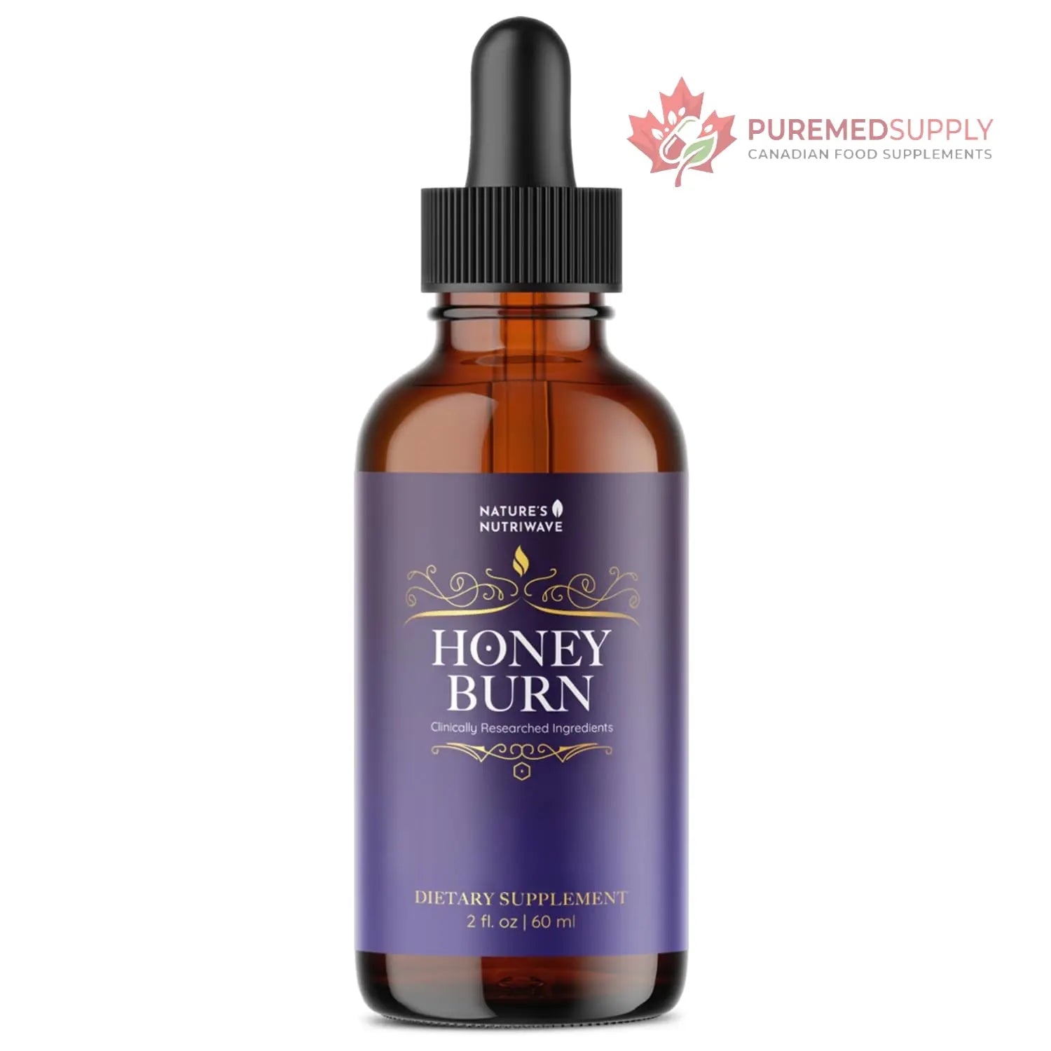 HoneyBurn Purple Honey – Natural Daily Supplement with 11 Plant & Bee-Based Ingredients – Supports Healthy Digestion & Balanced Body Routine – 60 ml, 30 Servings, 1 Month Supply Nature’s NutriWave buy supplements canada