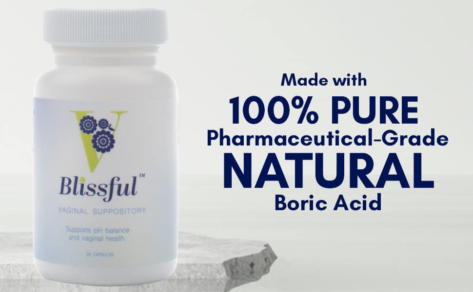 V Blissful Boric Acid Suppository & Soothing Vaginal Solution for Yeast Infection & Bacterial Vaginosis V Blissful buy supplements canada