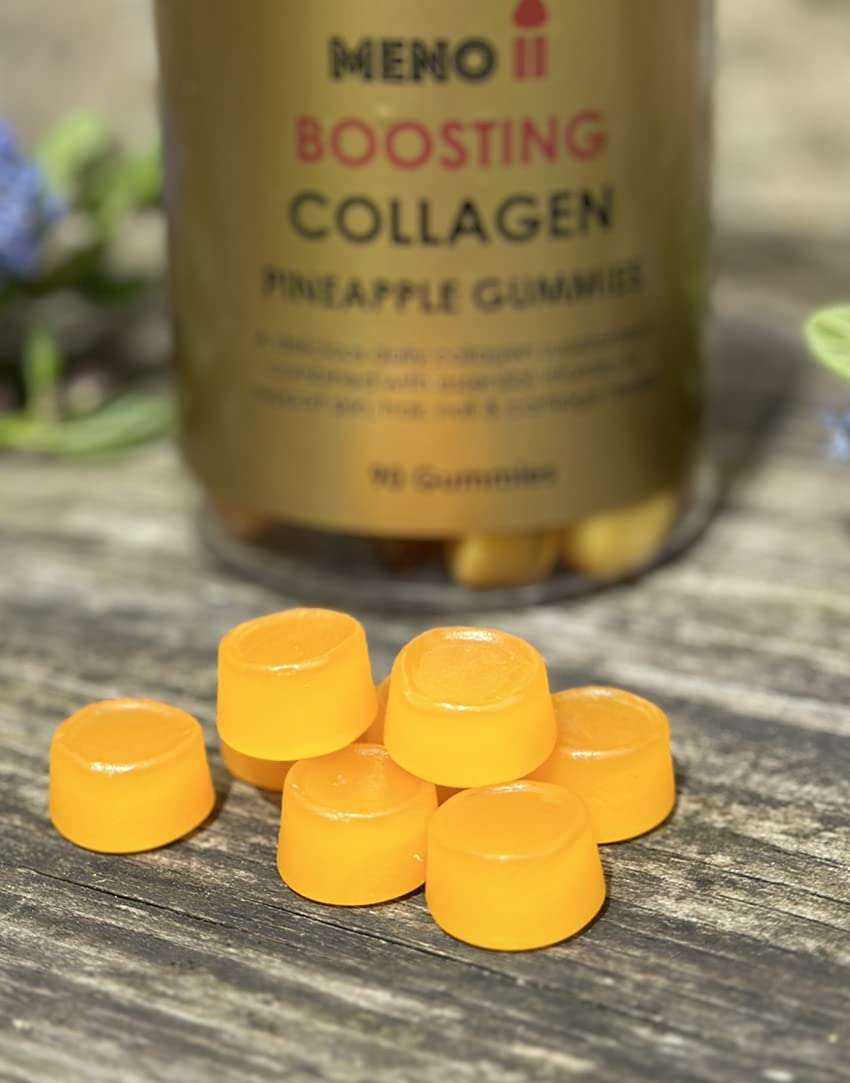 Meno® Boosting Collagen Natural Pineapple 90 Gummies Meno II buy supplements canada