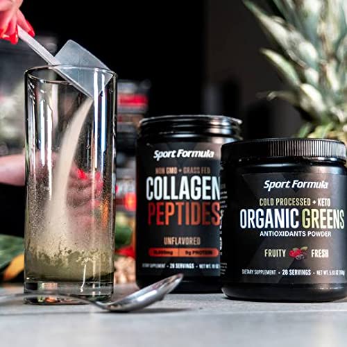 Sport Formula 99 Organic Greens Superfood Powder, Cold Pressed Vegan and Keto Powder, Non-GMO, Low Calorie Daily Green Juice Powder Sport Formula 99 buy supplements canada