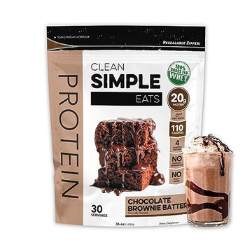 Clean Simple Eats Chocolate Brownie Batter Whey Protein Powder, Natural Sweetened Clean Simple Eats buy supplements canada