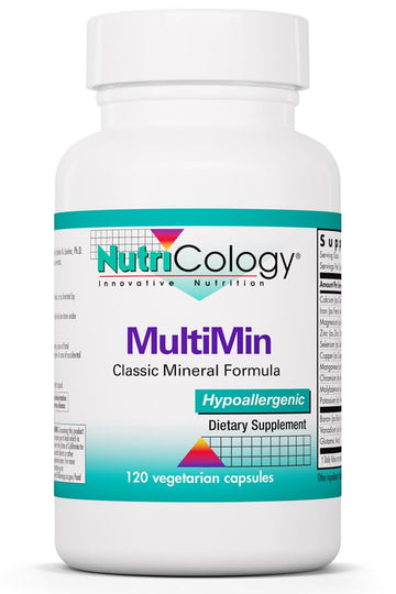 NutriCology MultiMin - Essential Mineral Blend with Macro Trace & Ultra Trace Minerals - Supports Mineral Balance Absorption & Cellular Function - 120 Servings - 120 Vegetarian Capsules Allergy Research Group buy supplements canada