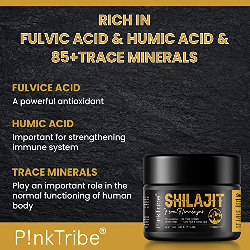 Shilajit Resin, Original Himalayan Shilajit 30g - Gold Grade 100% Pure, Rich in Fulvic P!nkTribe buy supplements canada