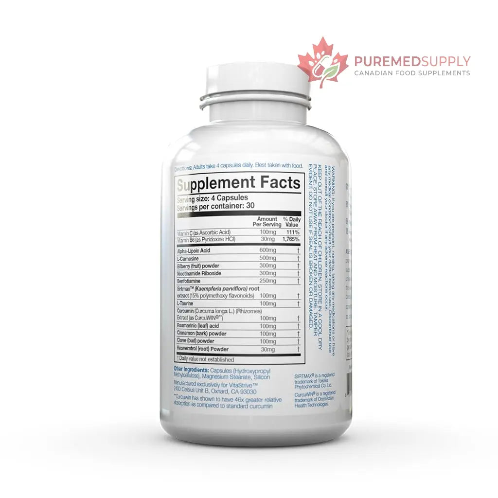 DRINK HRW Ageless Defense Ultimate Formulation, Inhibits Advanced Glycation End Products, Promotes Youthfulness 120 Tablets DRINK HRW buy supplements canada