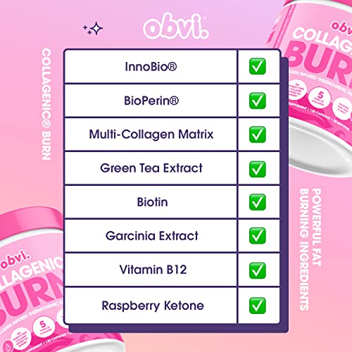 Obvi Collagenic Burn, Collagenic Fat Burner, Thermogenic Fat Burner for Weight Loss Obvi buy supplements canada