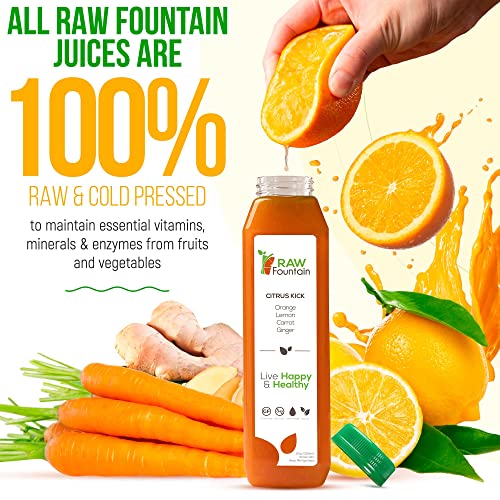 Raw Fountain 7 Day Green Juice Cleanse, All Natural Raw, Vegan Detox, Cold Pressed Raw Fountain buy supplements canada