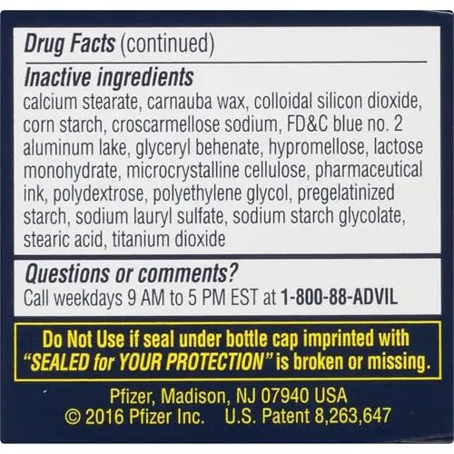 Advil PM Pain Reliever and Nighttime Sleep Aid, Pain Medicine with Ibuprofen for Pain Relief and Diphenhydramine Citrate for a Sleep Aid - 40 Coated Caplets Advil buy supplements canada